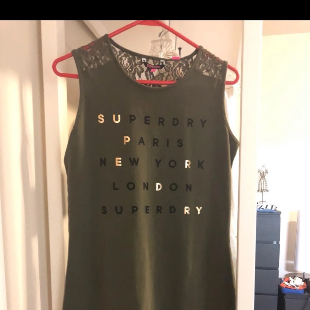 SuperDry - from Europe. Large is Medium here